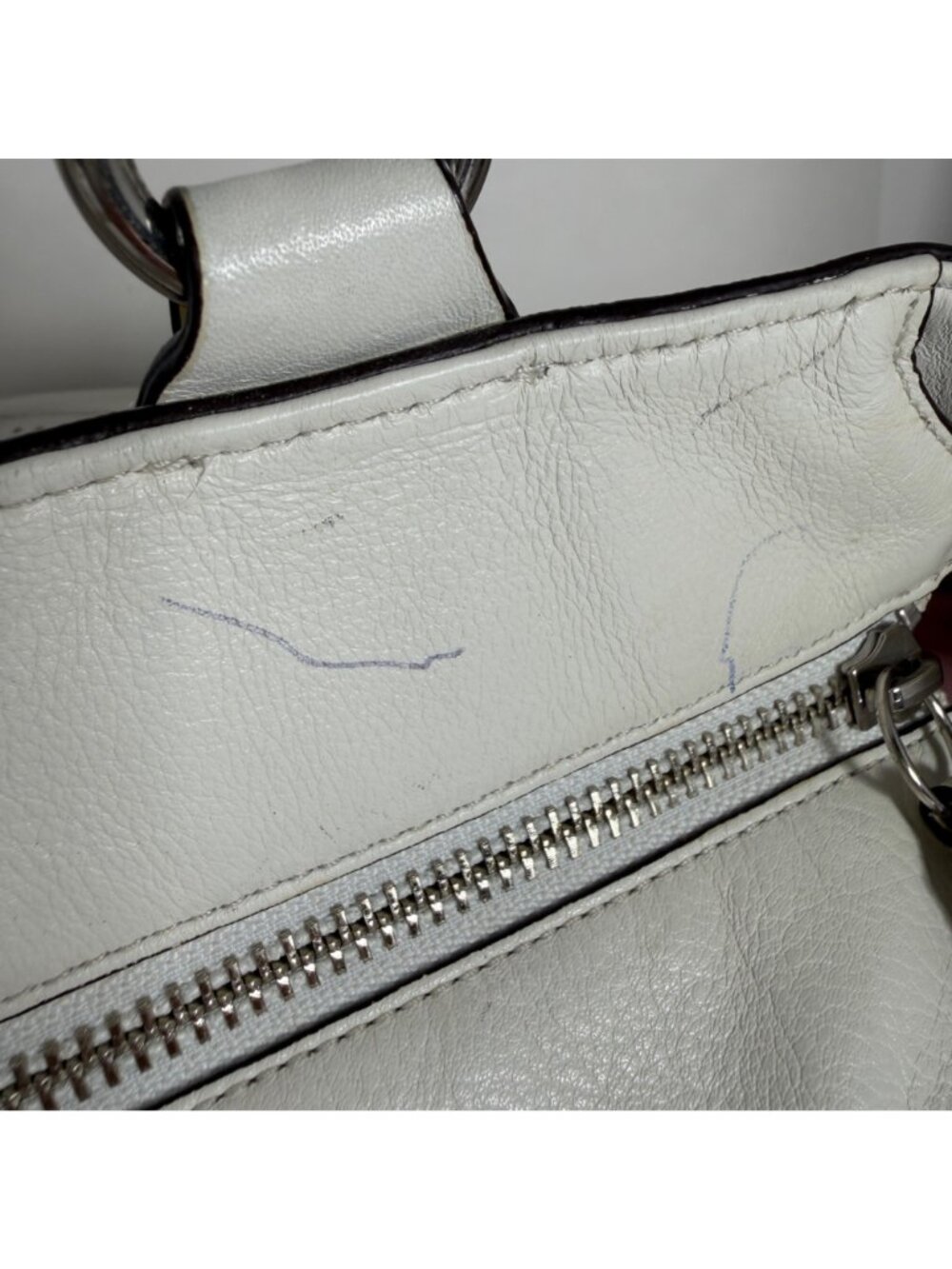 Coach Colette 16485 Tote Leather Shoulder Bag Chain Handle Tassel + Hang Tags - Picture 11 of 16